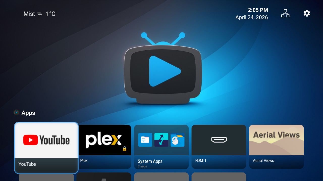TIVI Launcher Home Screen